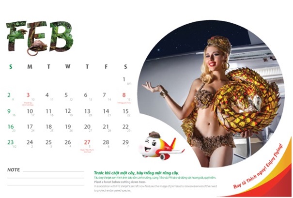 Vietjet Air ra mắt bộ lịch đặc biệt chào mừng năm mới
